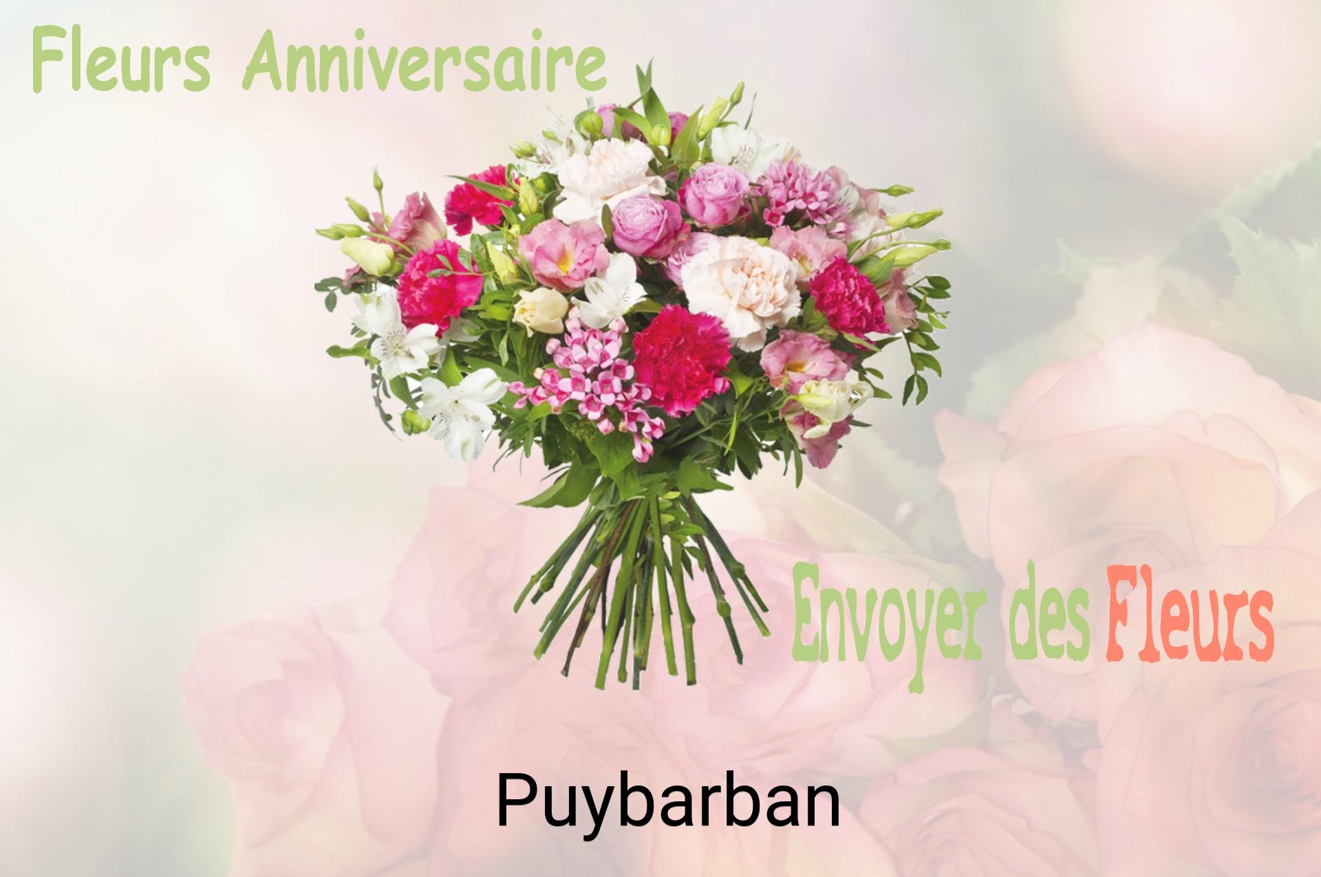 Bouquet de fleurs d’anniversaire livré à Puybarban