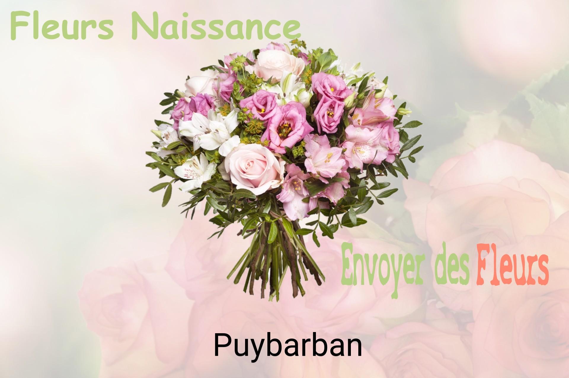 Bouquet de fleurs de naissance livré à Puybarban